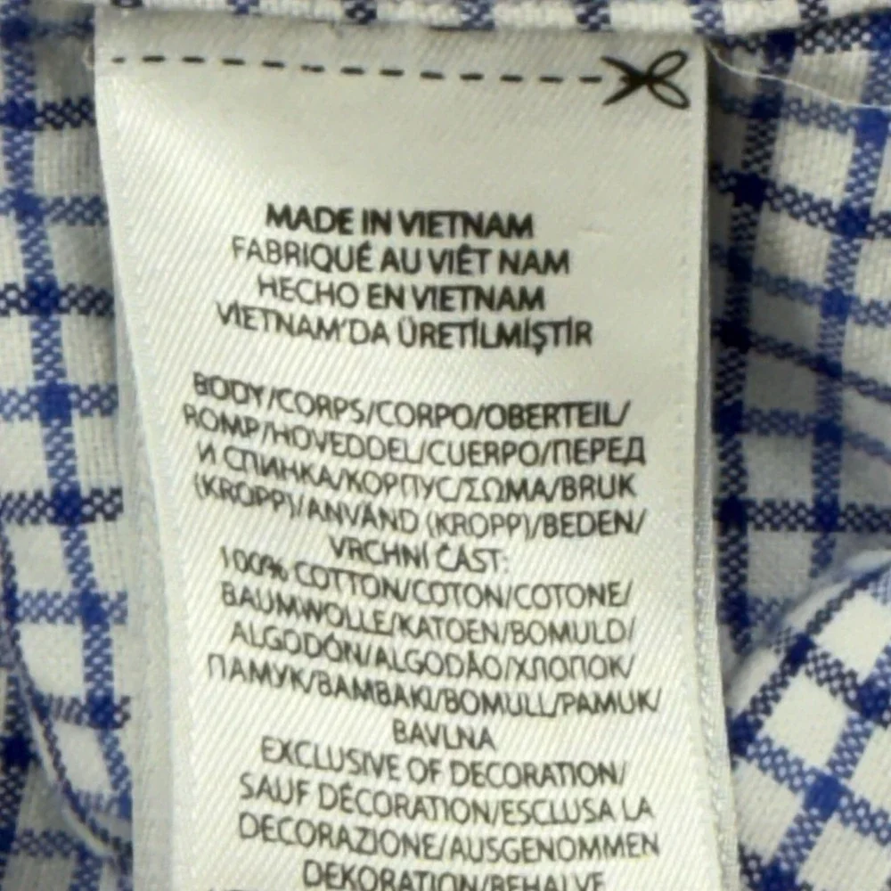 Polo Ralph Lauren Classic Fit Shirt Men Size XL Blue Check Button Up Flesh Pony